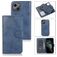 Mobigear Wallet iPhone 13 Mini Hoesje Uitneembare 2in1 Bookcase Portemonnee - Blauw