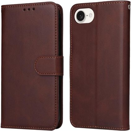 Mobigear Wallet iPhone 17e Hoesje Bookcase Portemonnee - Bruin