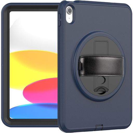 Mobigear SureGrip iPad 10 (2022) Hardcase Backcover + Standaard - Marineblauw