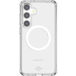 ITSKINS Level 2 HybridMagClear R Doorzichtig Samsung Galaxy S25 MagSafe Hoesje Hardcase Backcover Shockproof - Transparant