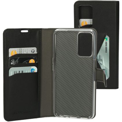 Mobiparts Classic Wallet OPPO A16 Hoesje Bookcase Portemonnee - Zwart