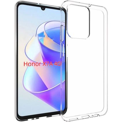 Mobigear Basics Doorzichtig HONOR X7A Hoesje Flexibel TPU Backcover - Transparant