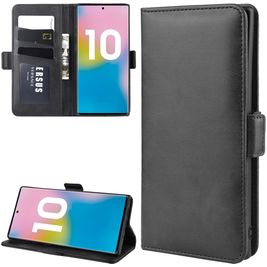 Mobigear Slim Magnet Samsung Galaxy Note 10 Plus Hoesje Bookcase Portemonnee - Zwart