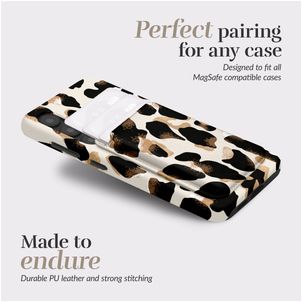 MIO Pasjeshouder - 3 Pasjes - MagSafe Compatible - Leopard