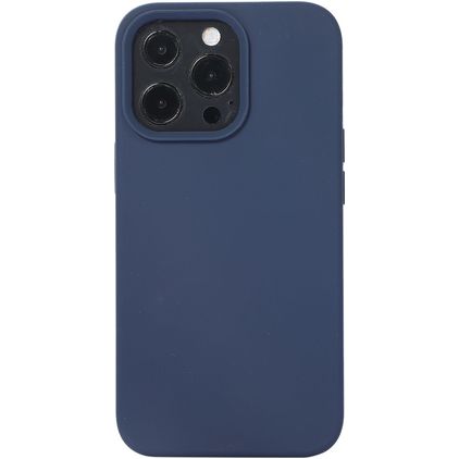 Mobigear Rubber Touch iPhone 14 Siliconen Hoesje Backcover - Marineblauw