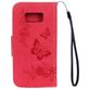 Mobigear Butterfly Samsung Galaxy S8 Hoesje Bookcase Portemonnee - Rood