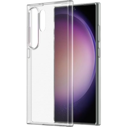 Mobigear Basics Doorzichtig Samsung Galaxy S24 Ultra Hoesje Flexibel TPU Backcover - Transparant