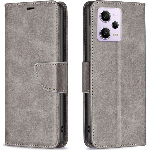 Mobigear Excellent Xiaomi Redmi Note 12 Pro Plus Hoesje Bookcase Portemonnee - Grijs