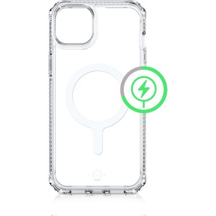 ITSKINS Level 2 HybridMagClear R Doorzichtig iPhone 13 MagSafe Hoesje Hardcase Backcover Shockproof - Transparant