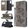 Mobigear Butterfly Samsung Galaxy S20 Hoesje Bookcase Portemonnee - Grijs