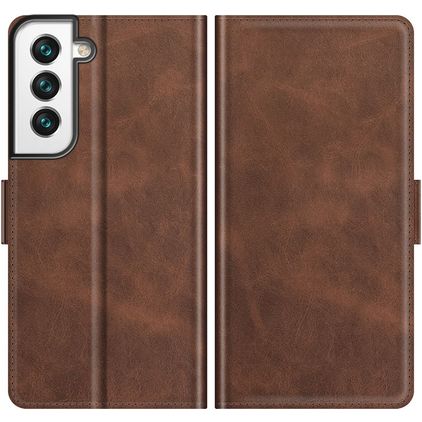 Mobigear Slim Magnet Samsung Galaxy S22 Hoesje Bookcase Portemonnee - Bruin