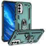 Mobigear Armor Ring Samsung Galaxy M23 Hoesje Hardcase Backcover Shockproof met Ringhouder - Groen