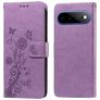 Mobigear Flowers Google Pixel 11 Pro XL Hoesje Bookcase Portemonnee - Paars