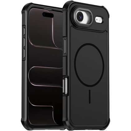 Mobigear Airbag Shockproof iPhone Air MagSafe Hoesje Hardcase Backcover Shockproof - Zwart