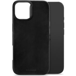Mobilize Premium iPhone 17 MagSafe Hoesje Echt Leer Backcover - Zwart