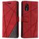 Mobigear Rhombus Samsung Galaxy Xcover 7 Hoesje Bookcase Portemonnee - Rood