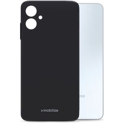 Mobilize Rubber Gelly Samsung Galaxy A06 Hoesje Flexibel TPU Backcover - Zwart