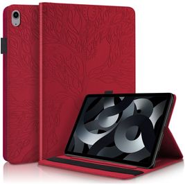 Mobigear Tree iPad 10 (2022) Hoes Bookcase + Stylus Houder - Rood