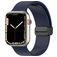 Mobigear Sport Mag Siliconen Apple Watch Bandje Magneetsluiting - 42/41/40/38 mm - Marineblauw