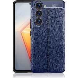 Mobigear Luxury Samsung Galaxy S23 Plus Hoesje Flexibel TPU Backcover - Blauw