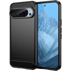 Mobigear Brushed Slim Google Pixel 9 Pro Hoesje Flexibel TPU Backcover - Zwart
