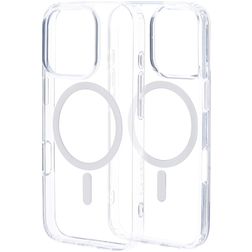 Mobiparts Hardcover Doorzichtig iPhone 16 Pro MagSafe Hoesje Hardcase Backcover - Transparant