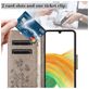 Mobigear Flowers Samsung Galaxy A36 Hoesje Bookcase Portemonnee - Grijs