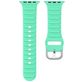 Mobigear Bumpy Siliconen Apple Watch Bandje Gespsluiting - 49/46/45/44 mm - Spearmint
