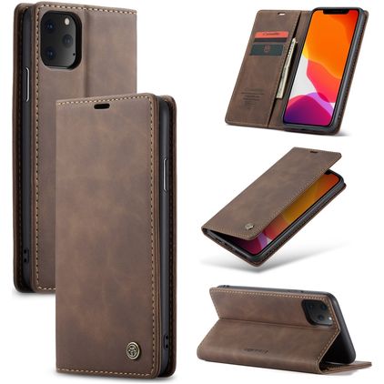 Caseme 013 iPhone 11 Pro Hoesje Bookcase Portemonnee - Bruin