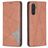 Mobigear Rhombus Slim Samsung Galaxy A24 Hoesje Bookcase - Bruin