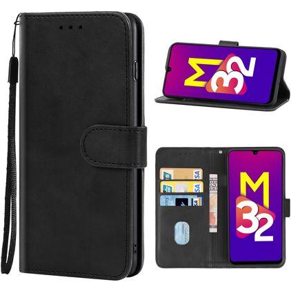 Mobigear Wallet Samsung Galaxy M32 5G Hoesje Bookcase Portemonnee - Zwart