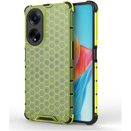 Mobigear Honeycomb OPPO A98 Hoesje Hardcase Backcover Shockproof - Groen