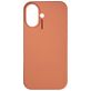 Nudient Base iPhone 16 Plus Siliconen Hoesje Backcover - Peach Orange