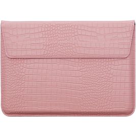 Mobigear Envelope Croco Laptop Sleeve 15 - 16 inch Laptop hoes - Roze