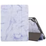 Mobigear Tri-Fold Marble iPad 5 (2017) Hoes Bookcase + Stylus Houder - Paars