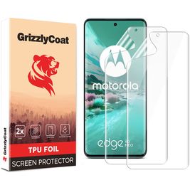 GrizzlyCoat Motorola Edge 40 Neo Hydrogel TPU Screenprotector - Case Friendly + Installatie Frame (2-Pack)