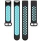 Mobigear Sport Plus Buckle Siliconen Fitbit Charge 3 Bandje Gespsluiting - Zwart / Turquoise