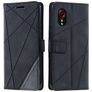 Mobigear Rhombus Samsung Galaxy Xcover 7 Hoesje Bookcase Portemonnee - Zwart