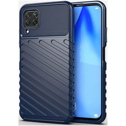 Mobigear Groove Huawei P40 Lite Hoesje Flexibel TPU Backcover - Blauw
