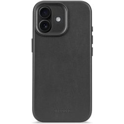 Decoded iPhone 17 Hoesje Echt Leer Backcover Shockproof - Zwart