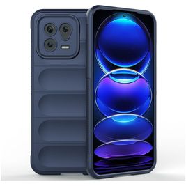 Mobigear Bumpy Xiaomi 13 Hoesje Flexibel TPU Backcover - Donkerblauw