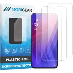 Mobigear OPPO Reno Z Screenprotector Folie - Case Friendly (3-Pack)