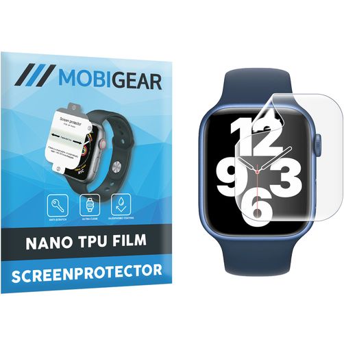 Mobigear Apple Watch - 45 mm Hydrogel TPU Screenprotector - Case Friendly