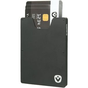 Valenta Card Case Aluminium Aluminium Pasjeshouder - 7 Pasjes - Zwart