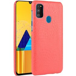 Mobigear Croco Samsung Galaxy M21 Hoesje Hardcase Backcover - Rood
