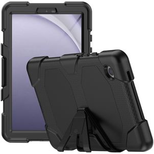 Xccess Survivor Essential Samsung Galaxy Tab A9 (2023) Hoes Hard Kunststof,Siliconen Backcover + Standaard - Zwart
