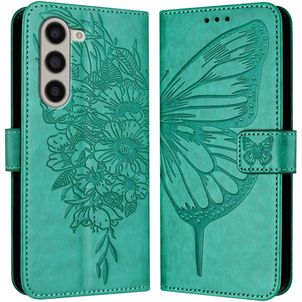 Mobigear Butterfly Samsung Galaxy Z Fold 6 Hoesje Bookcase Portemonnee - Groen