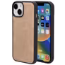 Mobiparts Classic iPhone 14 MagSafe Hoesje TPU,Kunstleer Backcover - Moonstone Beige