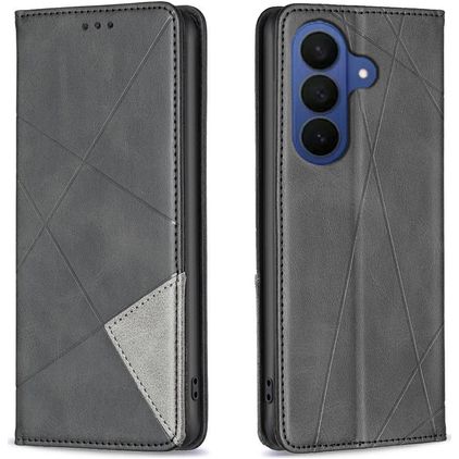 Mobigear Rhombus Slim Samsung Galaxy A37 Hoesje Bookcase - Zwart