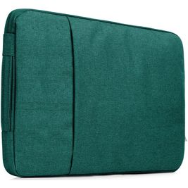 Mobigear Denim Zipper Laptop Sleeve 11 inch Laptop hoes - Groen Mobigear Denim Zipper Laptop Sleeve 11 inch Laptop hoes - Groen